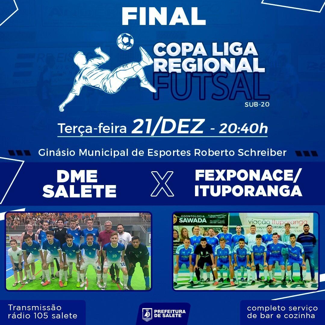 Equipe de Fexponace/Ituporanga busca título na Liga Regional de Futsal