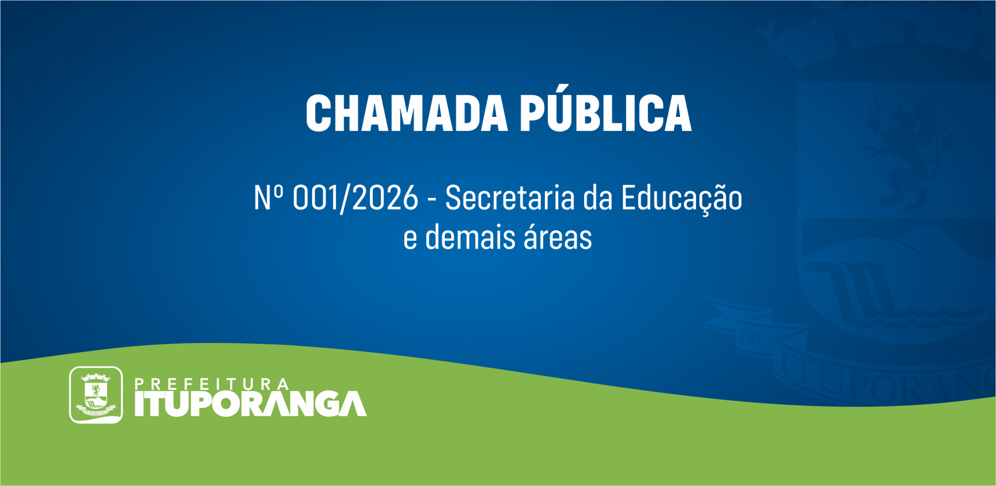 Prefeitura de Ituporanga abre chamada pública para contratação temporária em diversas áreas