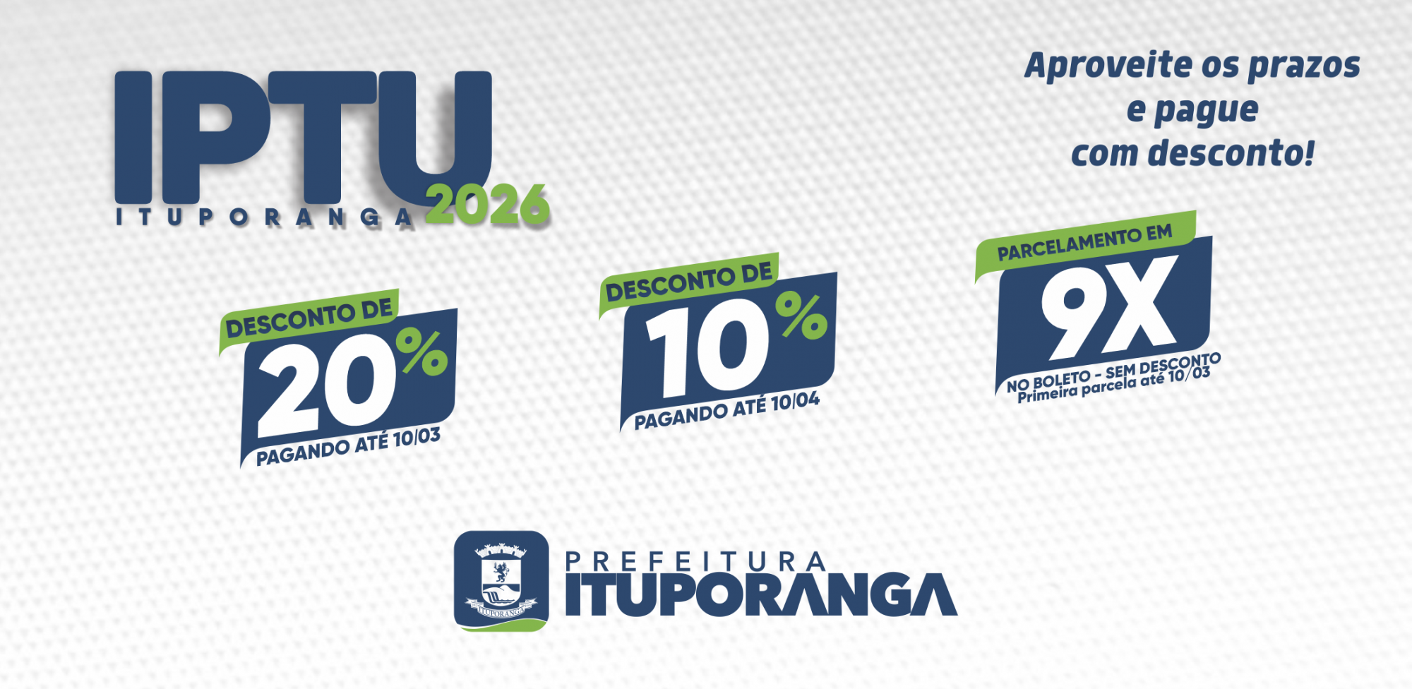 Prefeitura de Ituporanga inicia emissão do IPTU 2026