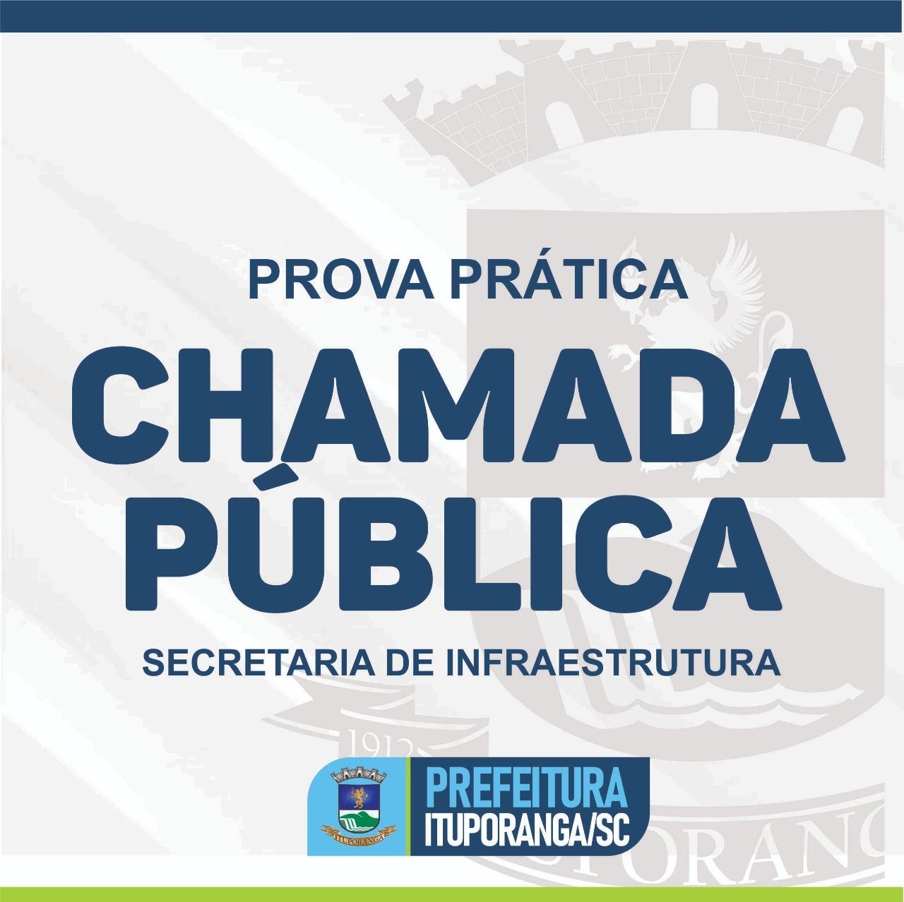 Prova prática para contratação de profissionais na Secretaria de Infraestrutura será realizada