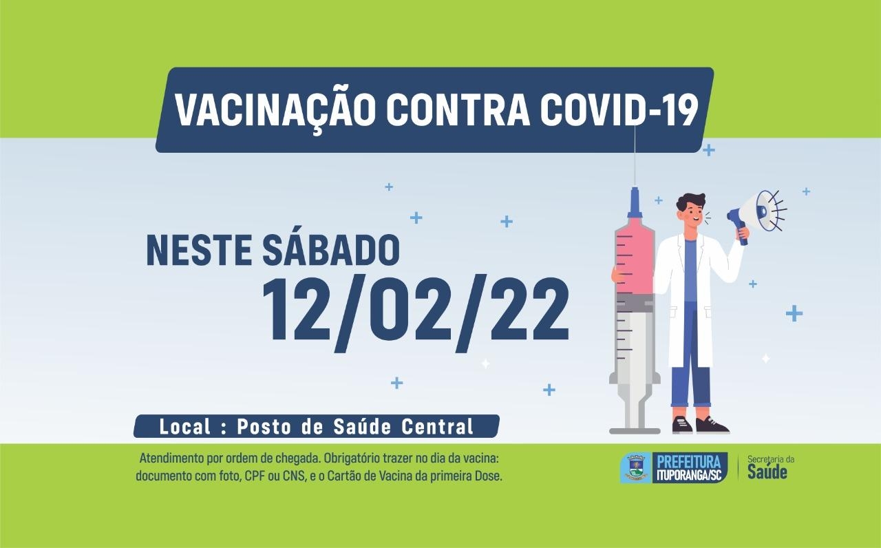 Sábado terá vacinação contra a Covid em Ituporanga
