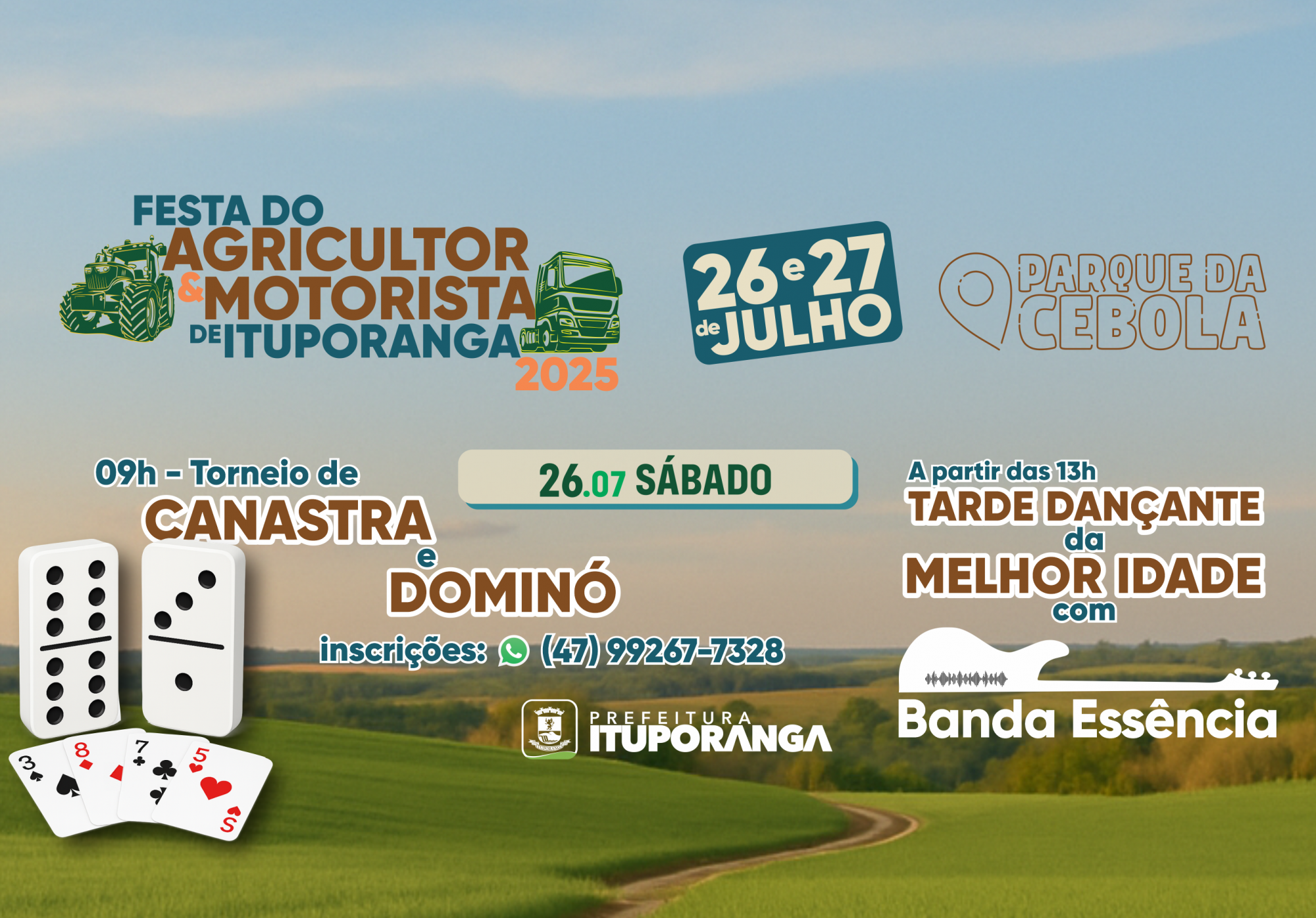 Torneio Festivo de Canastra e Dominó – Festa do Agricultor e Motorista
